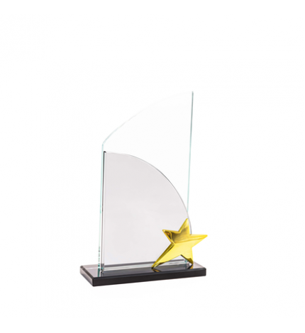 HZ-259 KRİSTAL PLAKET YILDIZLI